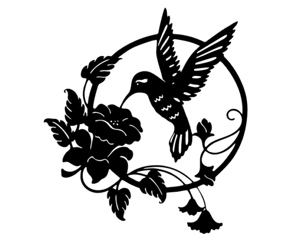 Flor y Colibrí