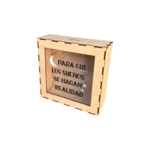 Alcancía Decorativa Con Grabado en Acrilico