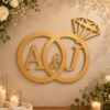 Anillos con Iniciales para Recién Casados