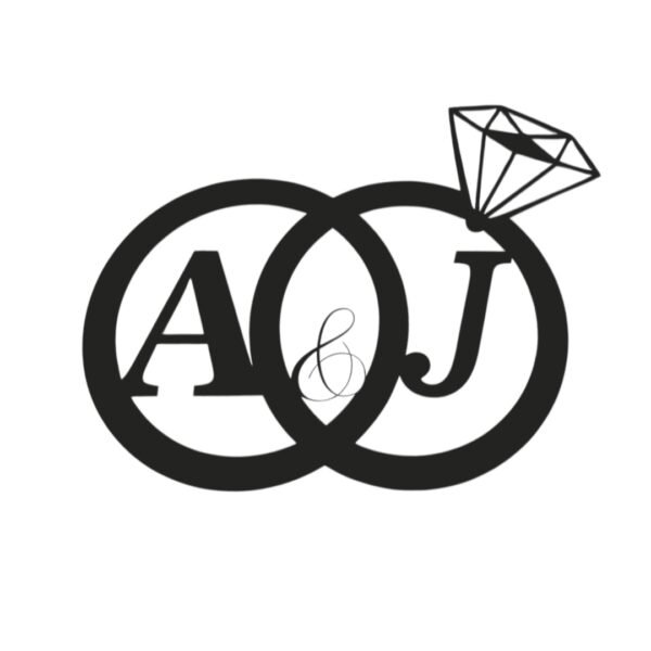 Anillos con Iniciales para Recién Casados