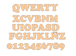 Letras y Números "Copperplate Gothic Bold"